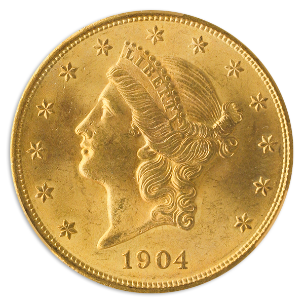 1904 $20 Liberty CACG  MS65