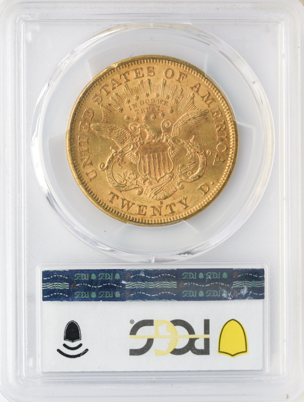 1875-S $20 Liberty PCGS AU58 CAC