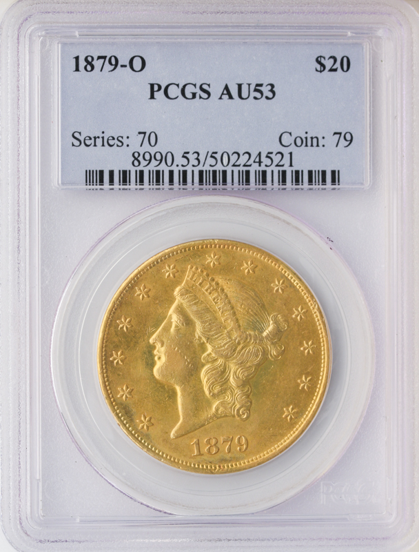 1879-O $20 Liberty PCGS AU53