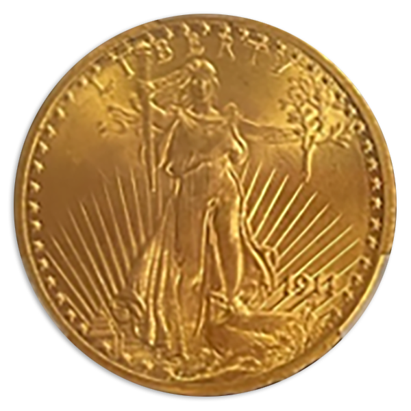 1911 $20 Saint Gaudens CAC MS65 +