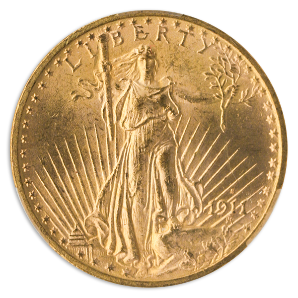 1911-S $20 Saint Gaudens CACG MS64
