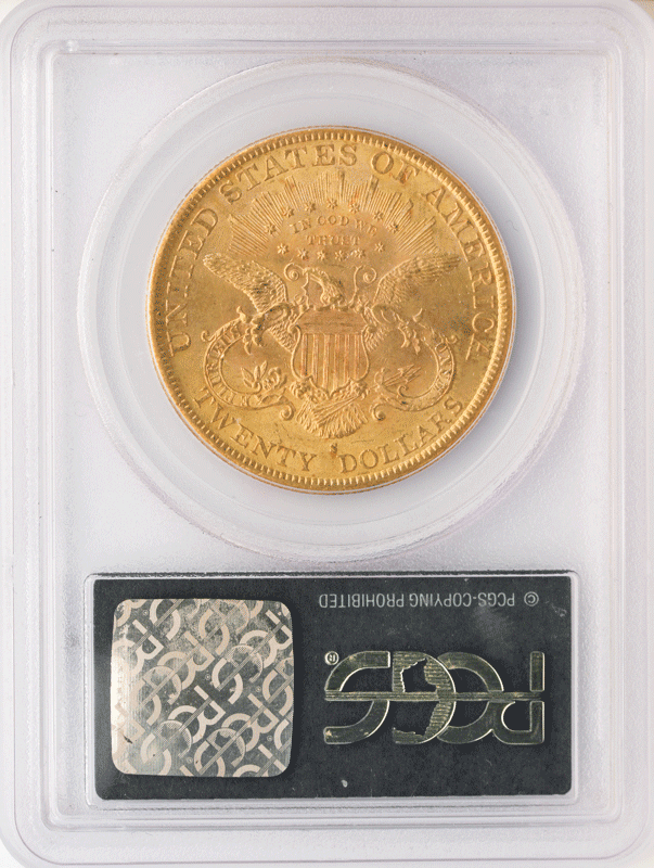 1890-S $20 Liberty PCGS MS64 CAC