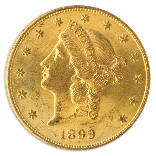 1899-S $20 Liberty PCGS MS63