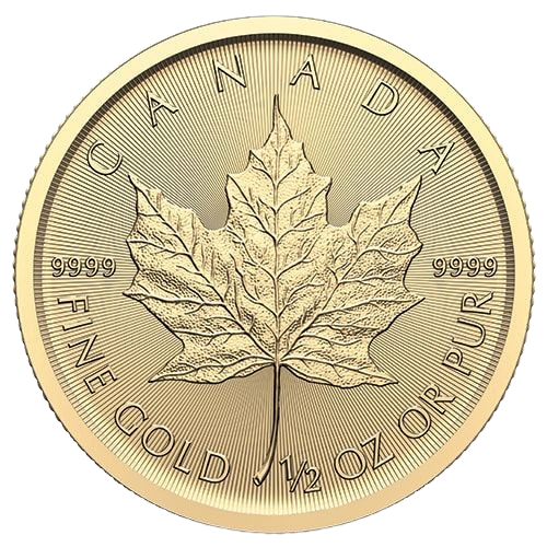 2024 1/2 oz Gold Canadian Maple Leaf (BU)