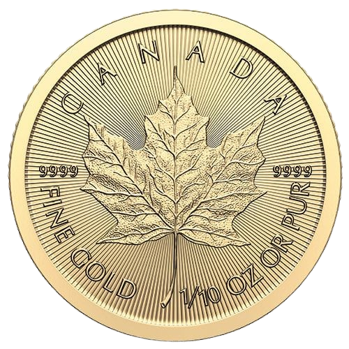 2024 1/10 oz Gold Canadian Maple Leaf (BU)