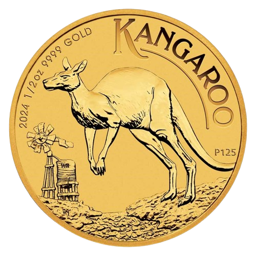 2024 1/2 oz Gold Australian Kangaroo (BU)