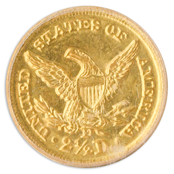 1848-D $2.5 Liberty PCGS AU58 CAC