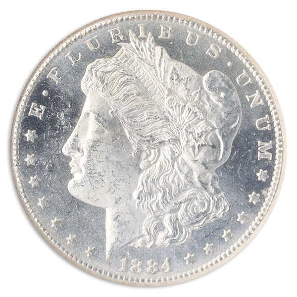 1884-CC Morgan $1 NGC Proof Like MS63