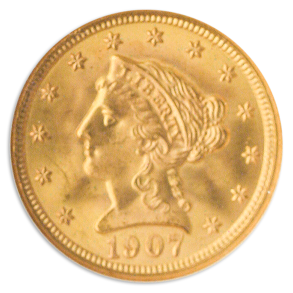 1907 $2 1/2 Liberty NGC MS66 CAC