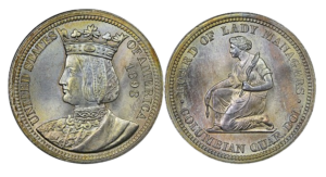 1893 Isabella Quarter obv and rev 