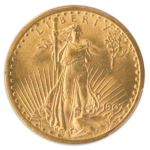 1907 $20 Saint Gaudens PCGS MS64 CAC +
