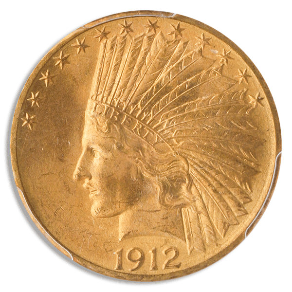 1912-S $10 Indian PCGS MS64 CAC + 1912-S $10 Indian PCGS MS64 CAC +