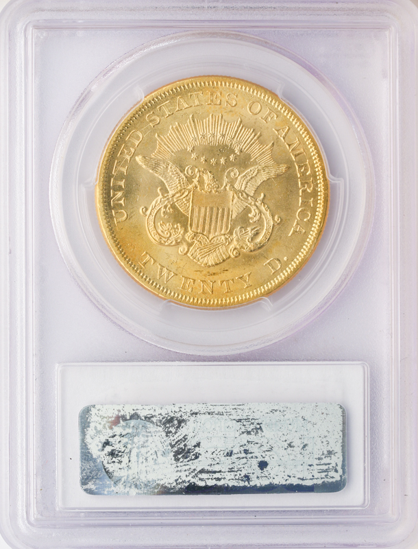 1864 $20 Liberty S.S. Republic PCGS MS62 CAC