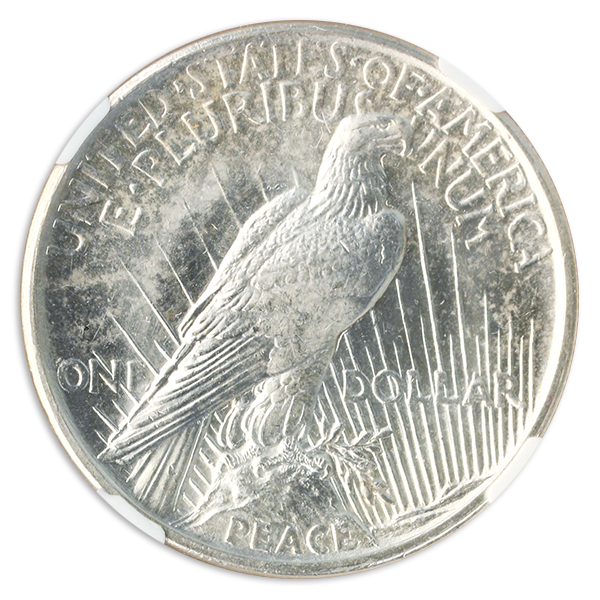 1921 Peace $1 NGC MS64