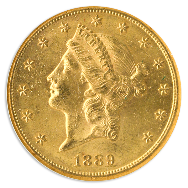 1889-S $20 Liberty NGC MS61 CAC
