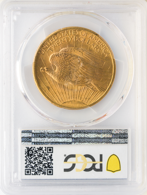 1907 No Motto $20 Saint Gaudens PCGS MS64