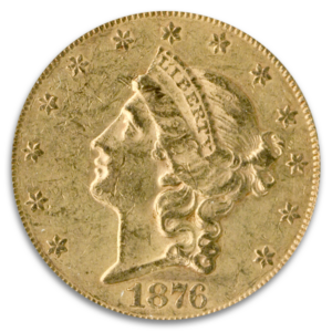 1876-S Centennial $20 Liberty NGC AU58