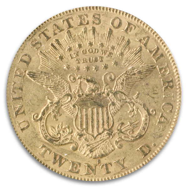1876-S Centennial $20 Liberty NGC AU58