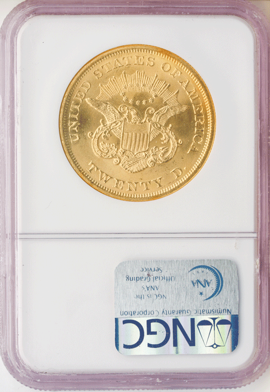 1865 $20 Liberty SS Republic NGC MS63 1865 $20 Liberty SS Republic NGC MS63