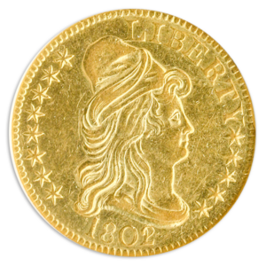 1802/1 $5 Draped Bust NGC AU58
