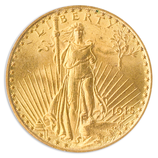 1915 $20 Saint Gaudens PCGS MS64