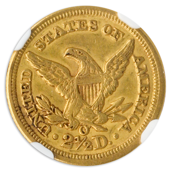 1851-O $2.50 Liberty NGC AU58 CAC