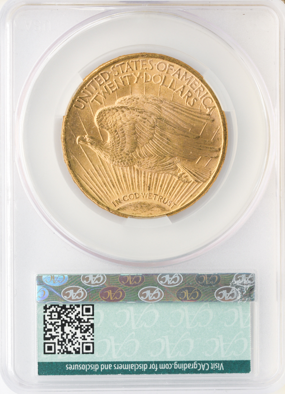 1911-S $20 Saint Gaudens CACG MS64
