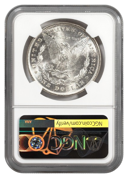 1878 8 Tail Feathers Morgan $1 NGC MS64 Weak