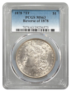 1878 7 Tail Feathers Rev 1878 Morgan $1 PCGS MS63