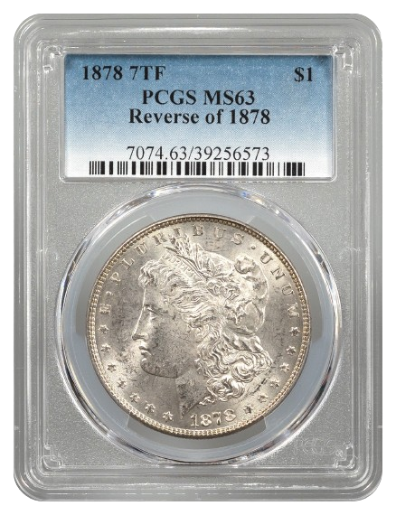 1878 7 Tail Feathers Rev 1878 Morgan $1 PCGS MS63
