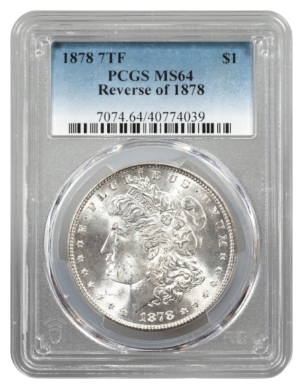 1878 7 Tail Feathers Rev 1878 Morgan $1 PCGS MS64