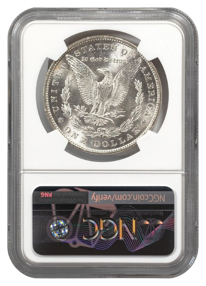 1878 7 Tail Feathers Rev 1879 Morgan $1 NGC MS63