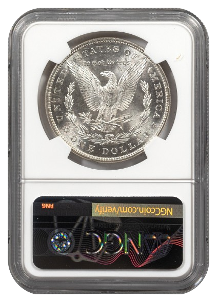 1878 7 Tail Feathers Rev 1879 Morgan $1 NGC MS64