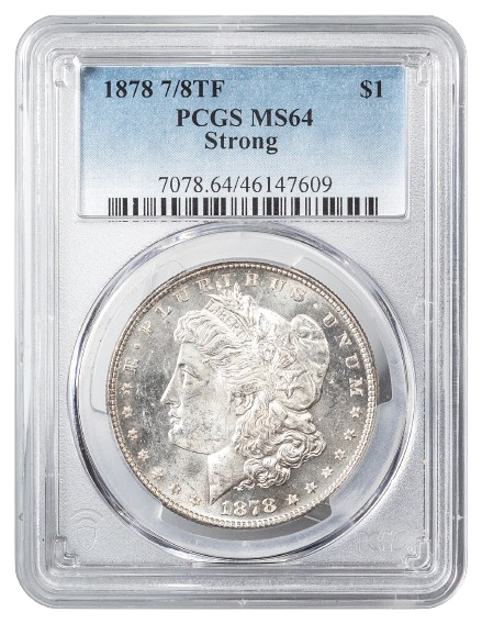 1878 7/8 Tail Feathers Morgan $1 PCGS MS64 Strong