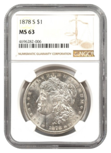 1878-S Morgan $1 NGC MS63