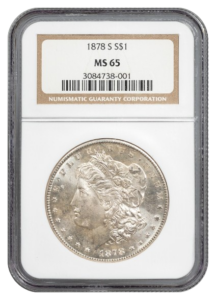 1878-S Morgan $1 NGC MS65