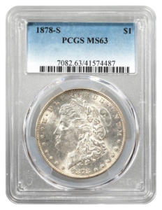 1878-S Morgan $1 PCGS MS63