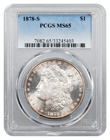 1878-S Morgan $1 PCGS MS65