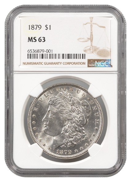 1879 Morgan $1 NGC MS63