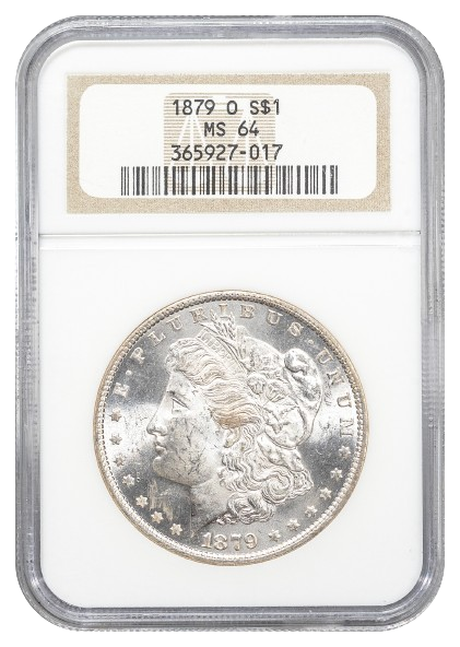 1879-O Morgan $1 NGC MS64