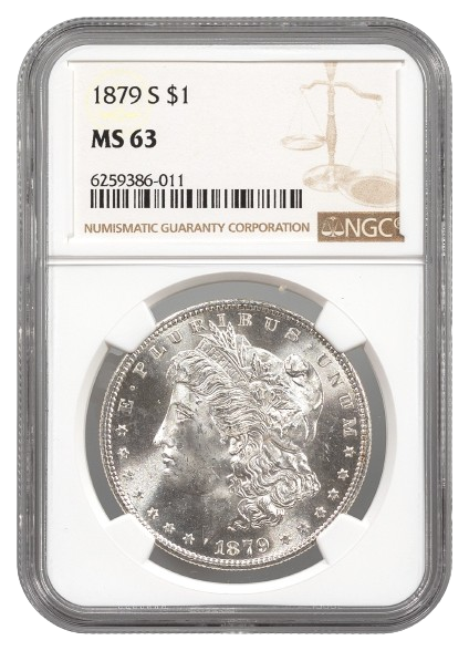 1879-S Morgan $1 NGC MS64