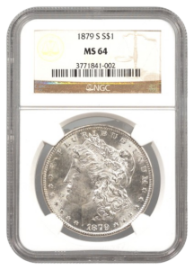 1879-S Morgan $1 NGC MS64