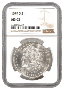 1879-S Morgan $1 NGC MS65