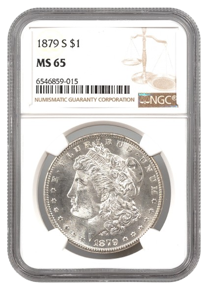 1879-S Morgan $1 NGC MS65