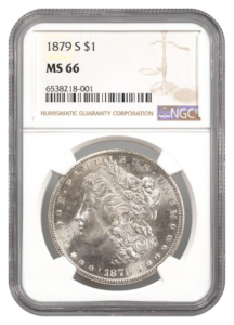 1879-S Morgan $1 NGC MS66