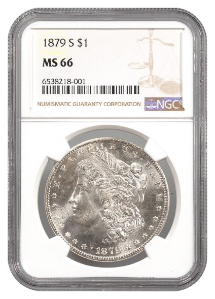1879-S Morgan $1 NGC MS66