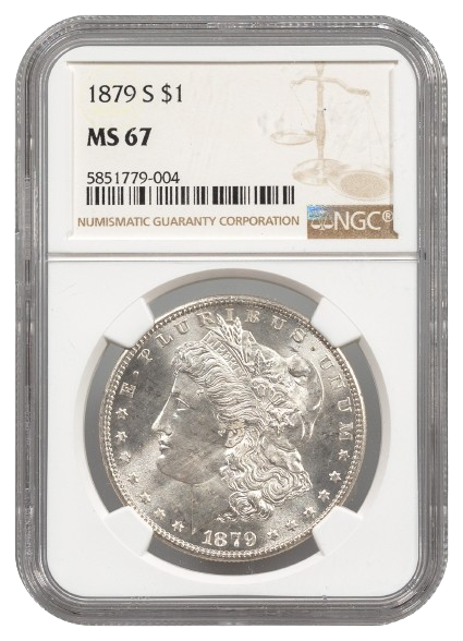 1879-S Morgan $1 NGC MS67
