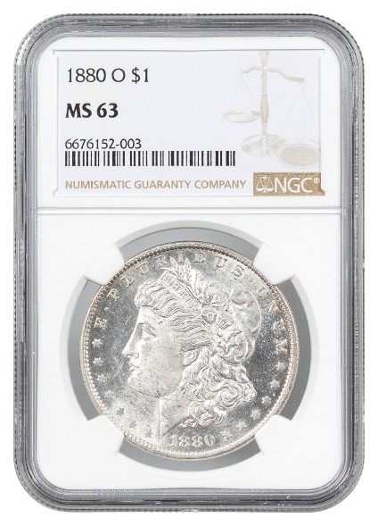 1880-O Morgan $1 NGC MS63