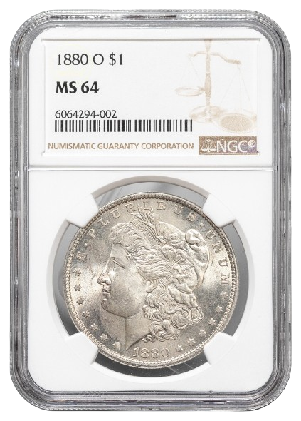 1880-O Morgan $1 NGC MS64