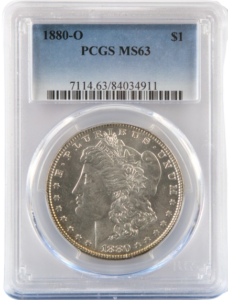 1880-O Morgan $1 PCGS MS63